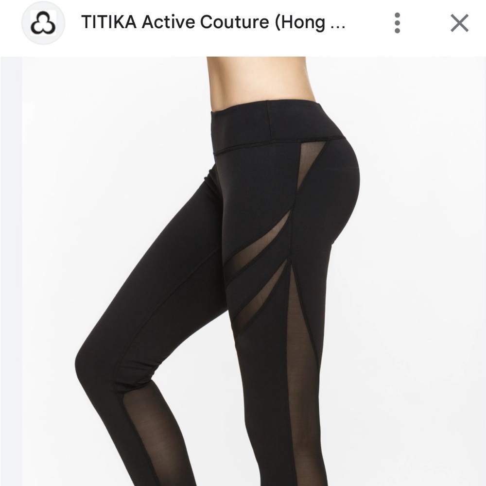 Titika Heart Mesh legging size 10 like new